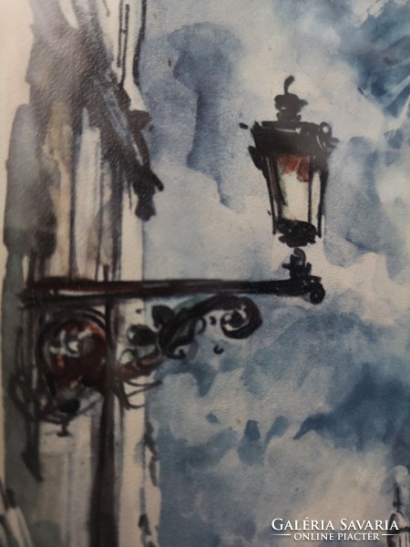 Sacre coeur, cozy Parisian street detail, print, print 30 x 18 cm