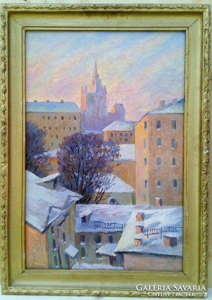 Painting, Zvyagin, View of Moscow
