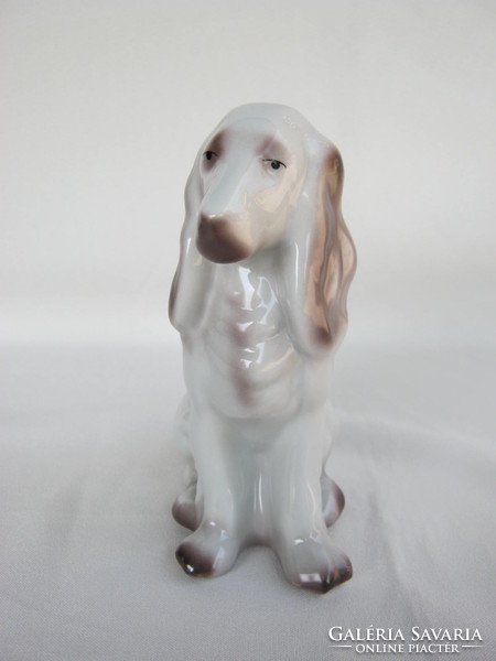 Retro ... Raven house porcelain spaniel dog