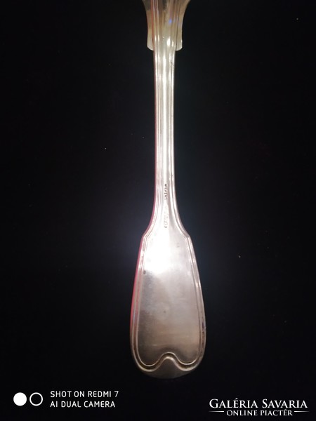 Antik ezüst 12-latos /750/ (augsburgi forma) evőkanál
