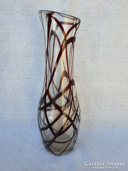 Old thick-walled glass vase