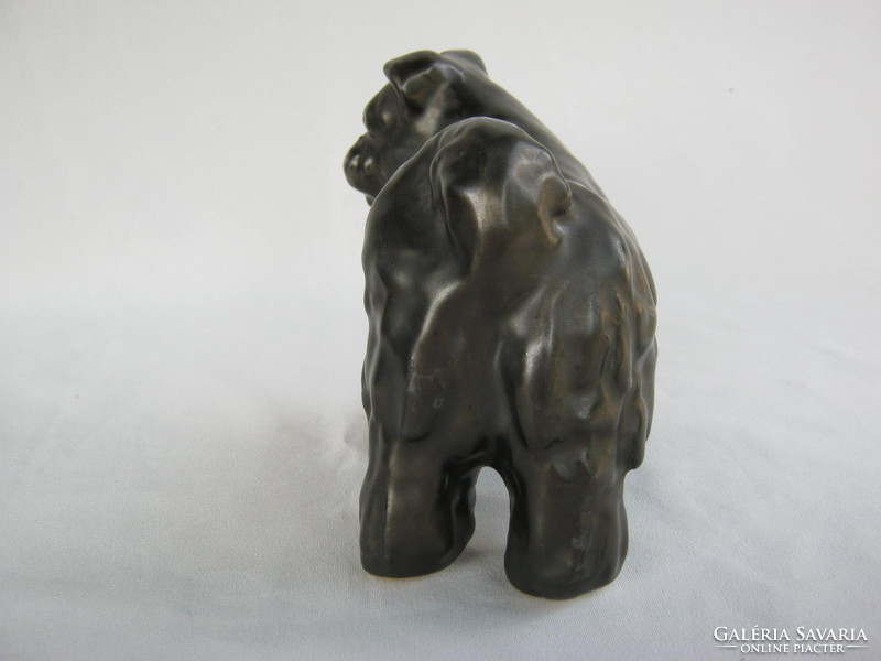 Retro ... Bodrogkeresztúr ceramic figure nipp dog herding dog shepherd dog