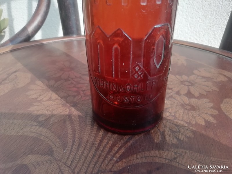 Mahn & Ohlerich rostock, 033l sörös üveg palack