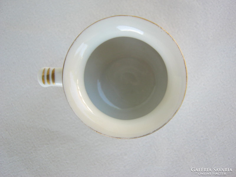 Retro ... Balaton memory Aquincum porcelain small cup with swimming fish painting