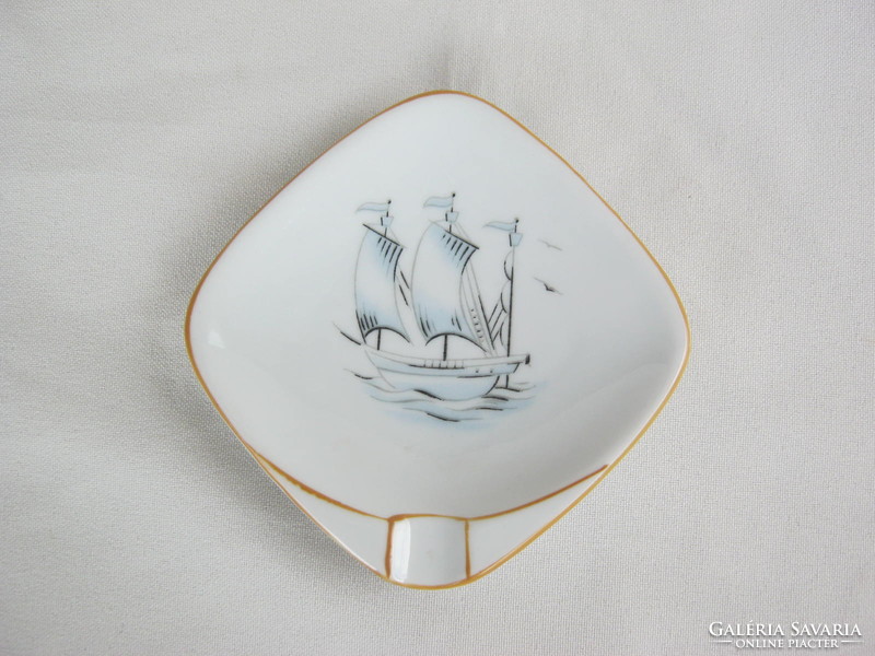 Retro ... Martinroda porcelain bowl with sailing ship decoration