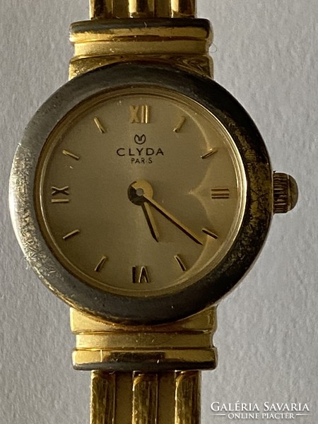 Clyda paris gold plated women's watch