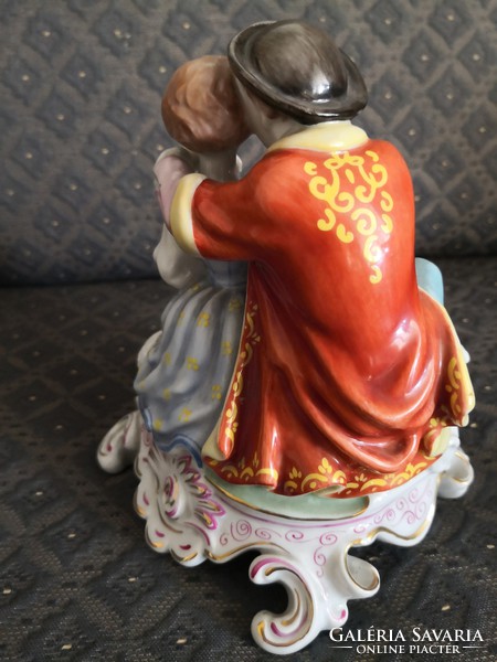 Rare Herend figure - baroque lovers