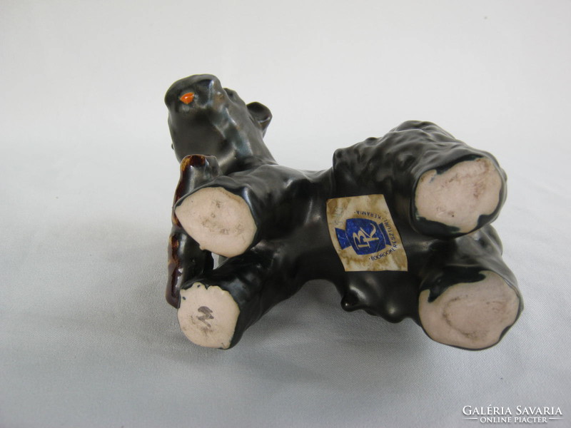 Retro ... Bodrogkeresztúr ceramic figure nipp dog herding dog shepherd dog