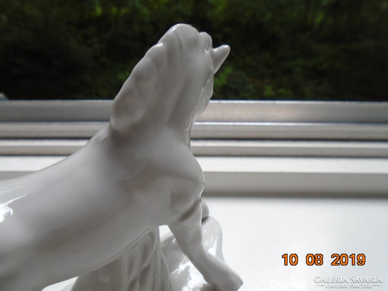 Little colt glazed white porcelain