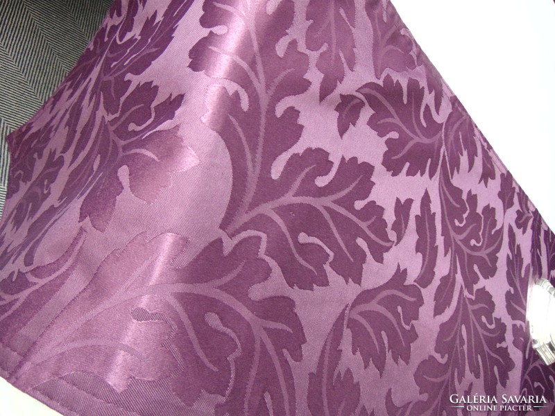 Purple thick silk tablecloth with a wonderful pattern