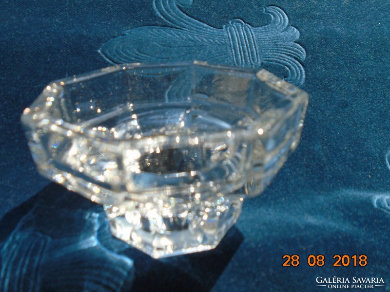 Two decorative, Scandinavian and French, thick-walled glasses