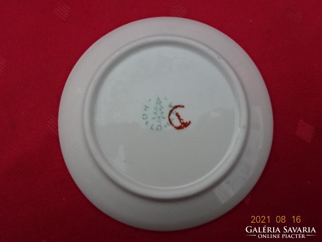 Hollóház porcelain coffee cup coaster, diameter 11 cm. He has!