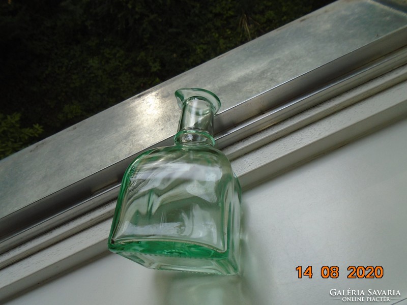 Square bottle with beaked handle marked Ve vetreria etrusca