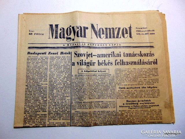 1963 szeptember 28  /  Magyar Nemzet  /  50 éves lettem :-) Ssz.:  19330