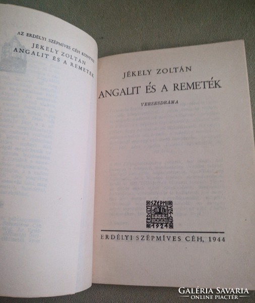 Jékely Zoltán: Angalit és a remeték (1944)