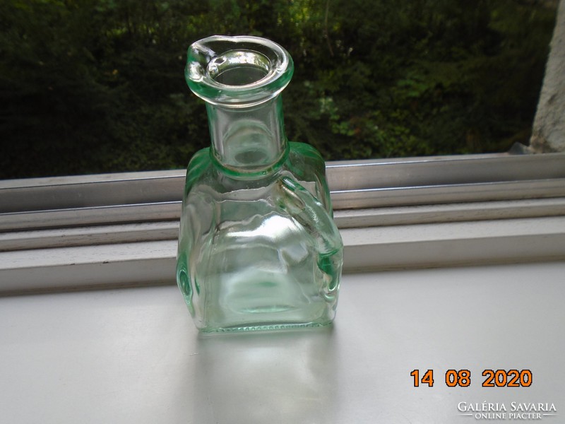Square bottle with beaked handle marked Ve vetreria etrusca