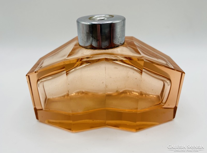 Régi Olasz Art Deco parfümös kölnis üveg