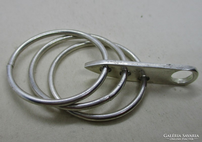 Beautiful modern craftsman silver pendant