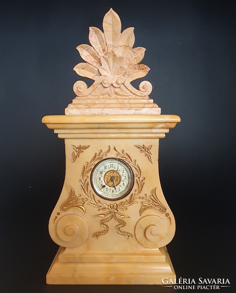 Antique marble mantel clock -cz