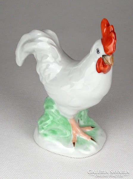 1F797 Kézzel festett Herendi porcelán kakas figura 13.7 cm