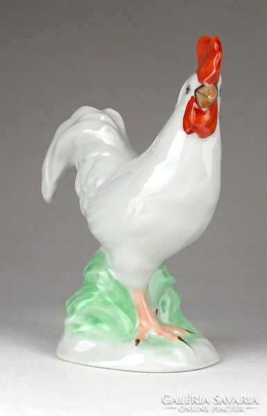 1F797 Kézzel festett Herendi porcelán kakas figura 13.7 cm