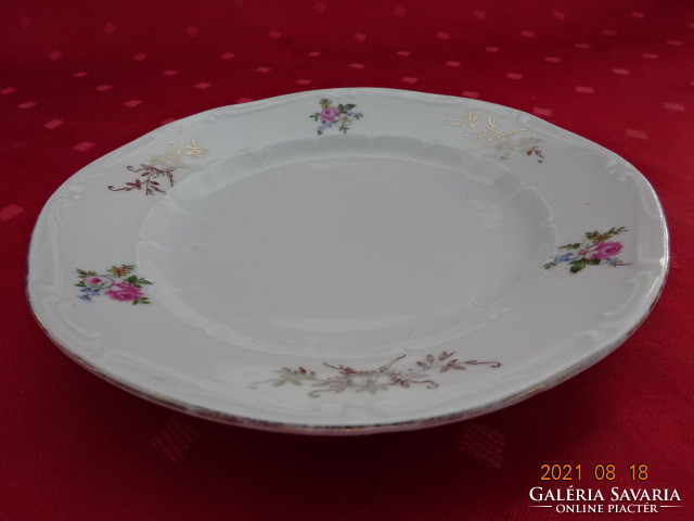 German porcelain cake plate, flower pattern. He has!