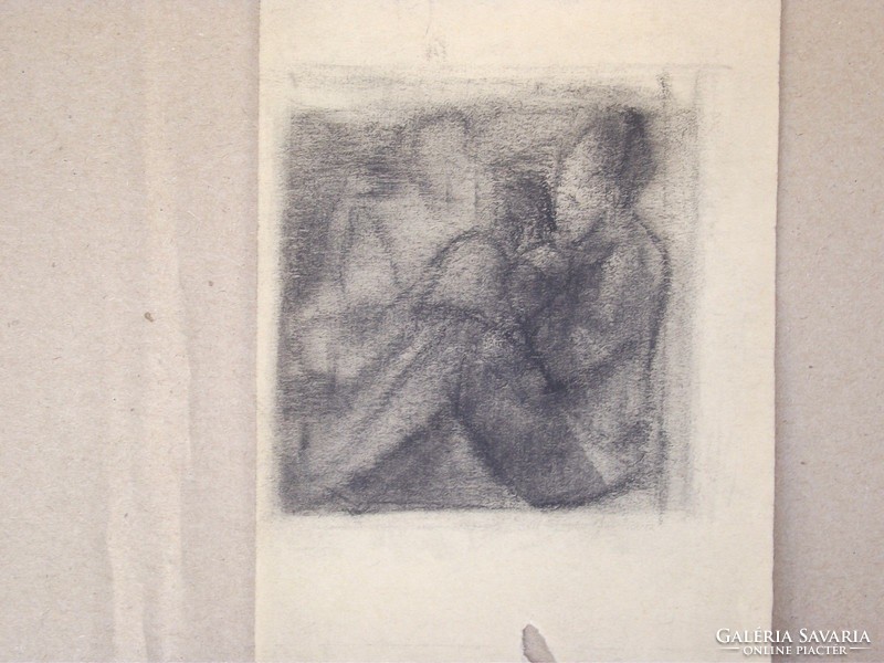 Armand Schönbergernek tulajdonítva (1885-1974) Rajztanulmányok, férfi portré