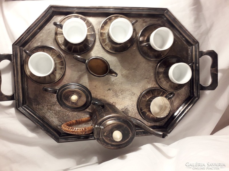 Antique jugendstil - Moritz Hacker - coffee set in the early 1900s