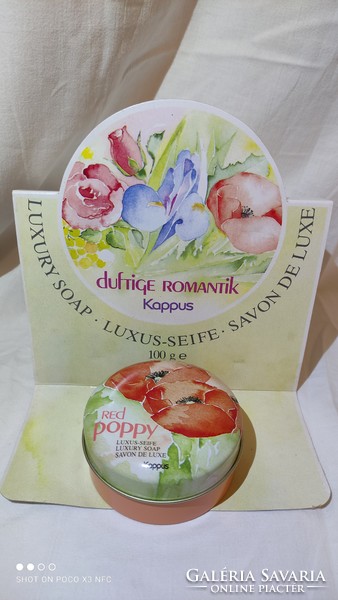 Perfect gift idea! Red poppy savon de luxe vintage luxury soap 100 g