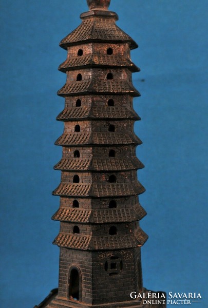Kínai bronz sztúpa dísz, 18. század