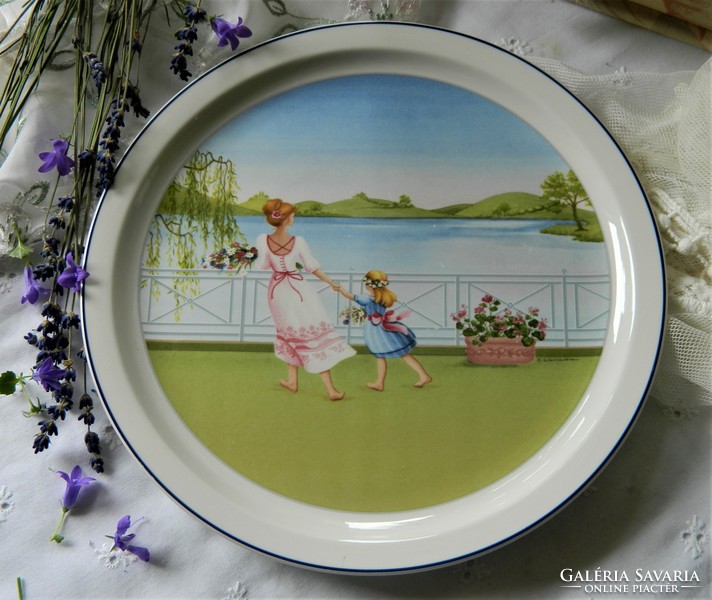 Villeroy & boch the romantic seasons - four seasons-spring, decorative plate, wall plate