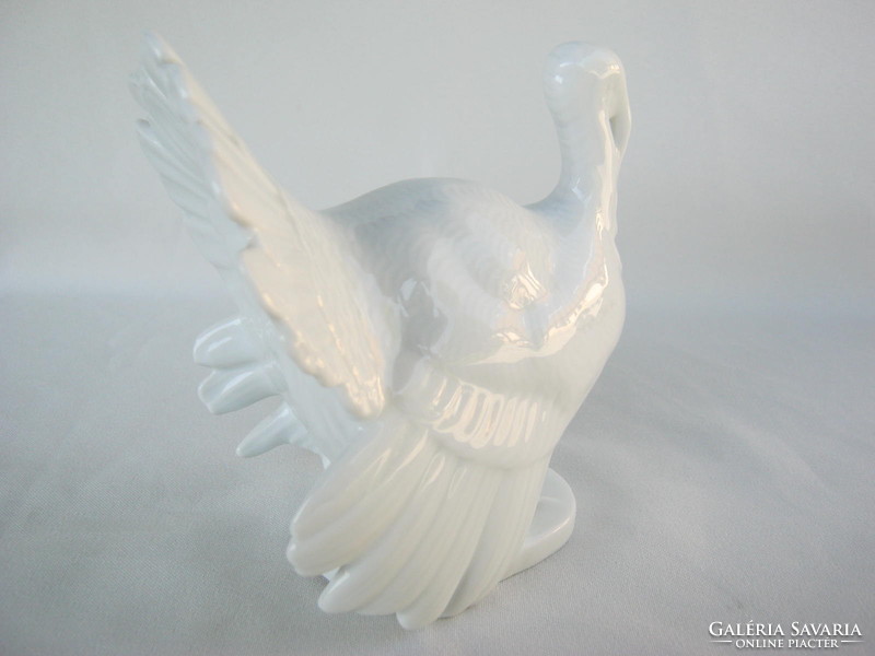 Retro ... Herend white porcelain turkey