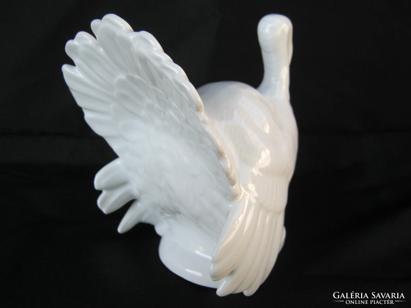 Retro ... Herend white porcelain turkey