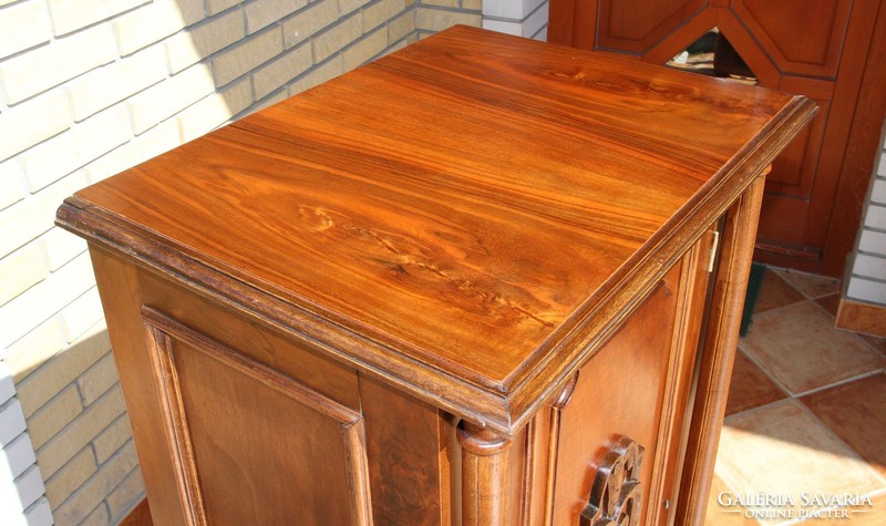 Old German antique columned chest of drawers, cabinet 4