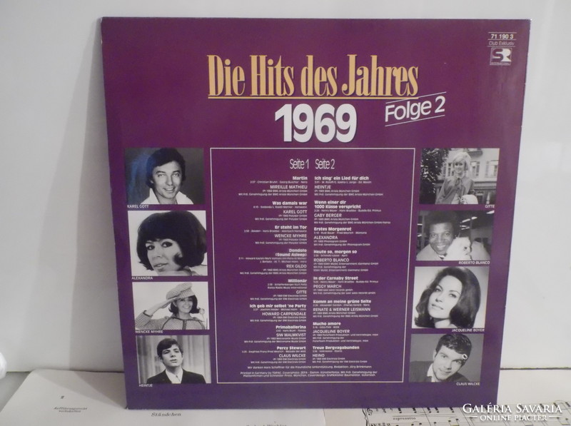 Vinyl record - super hits 1969 - German - perfect