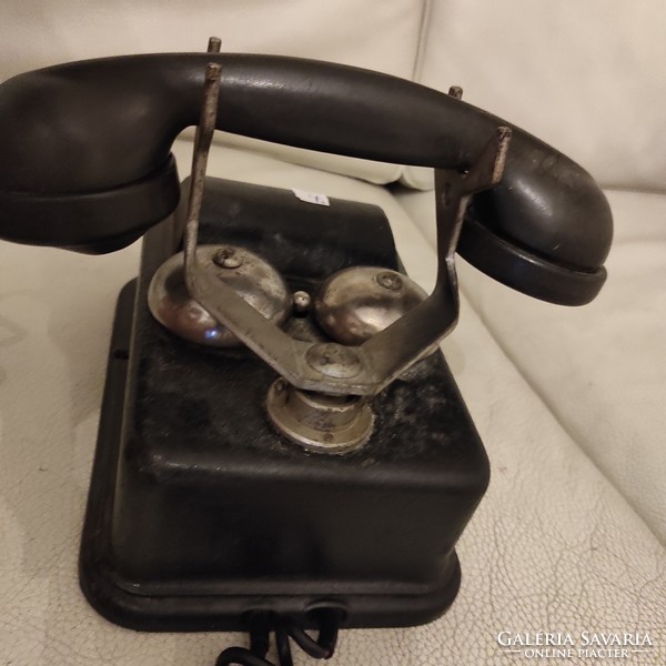 Antik telefon, nehéz, dekoráció gyüjtemény, Színház Filmes kellék,