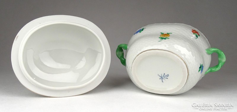 1F615 Antik pipacsos Herendi porcelán bonbonier
