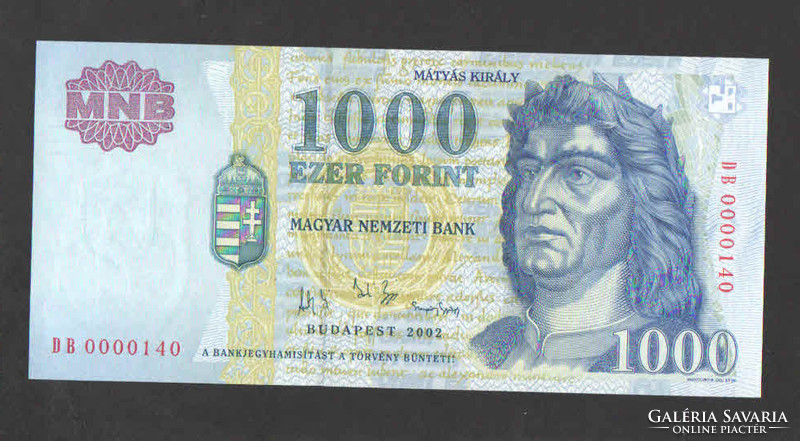 1000 Forint 2002. 