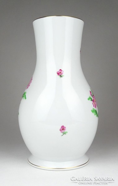 1F622 Nagyméretű virág mintás Herendi porcelán váza 25 cm