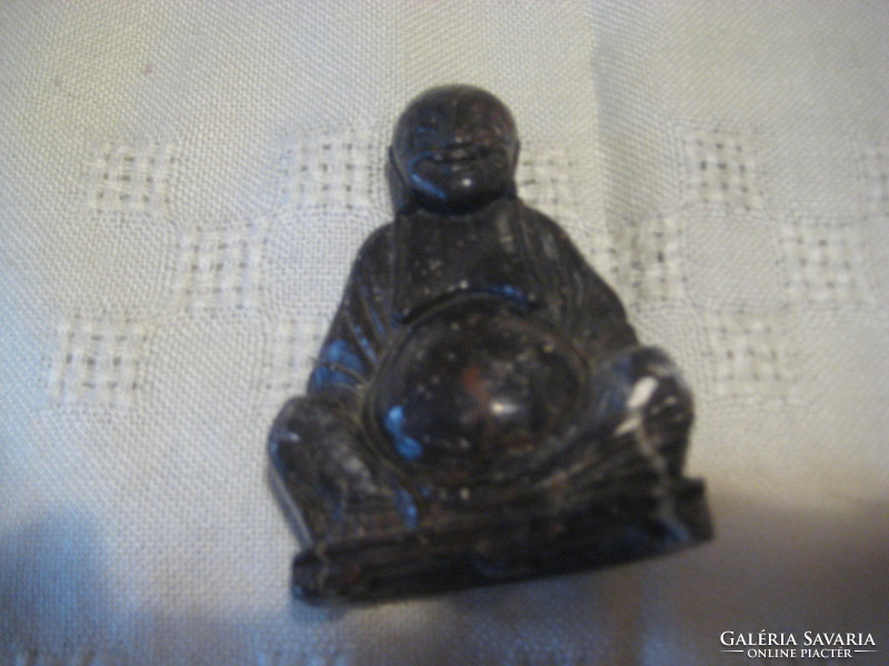 Budha, manual, brown grease stone carving, 60 x 82 mm