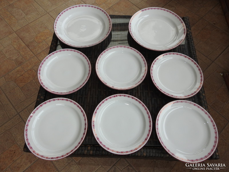 Zsolnay süteményes tányér készlet két kínáló tállal - tortatállal
