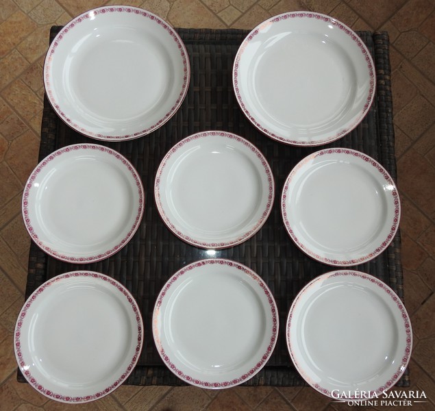 Zsolnay cake plate set with two serving plates - cake plate