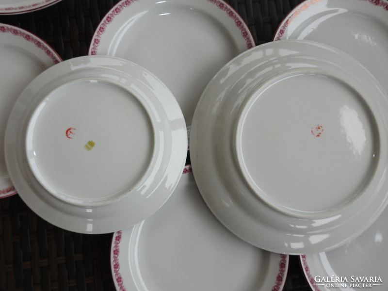 Zsolnay cake plate set with two serving plates - cake plate