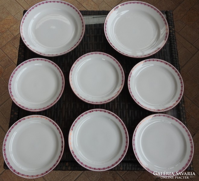 Zsolnay cake plate set with two serving plates - cake plate