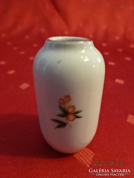 Hölóháza porcelain, mini vase, height 5 cm. He has! Nice!