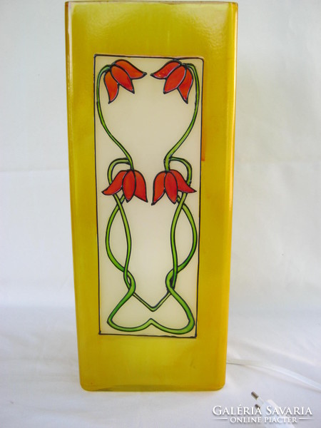 Ikea hand painted tulip glass lantern