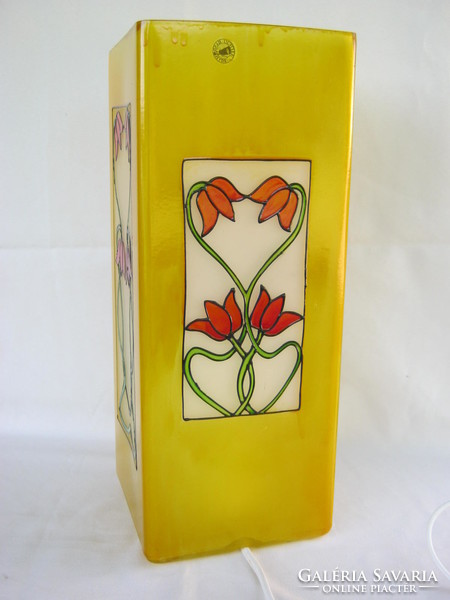 Ikea hand painted tulip glass lantern