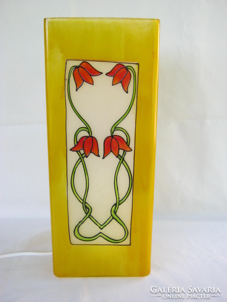 Ikea hand painted tulip glass lantern