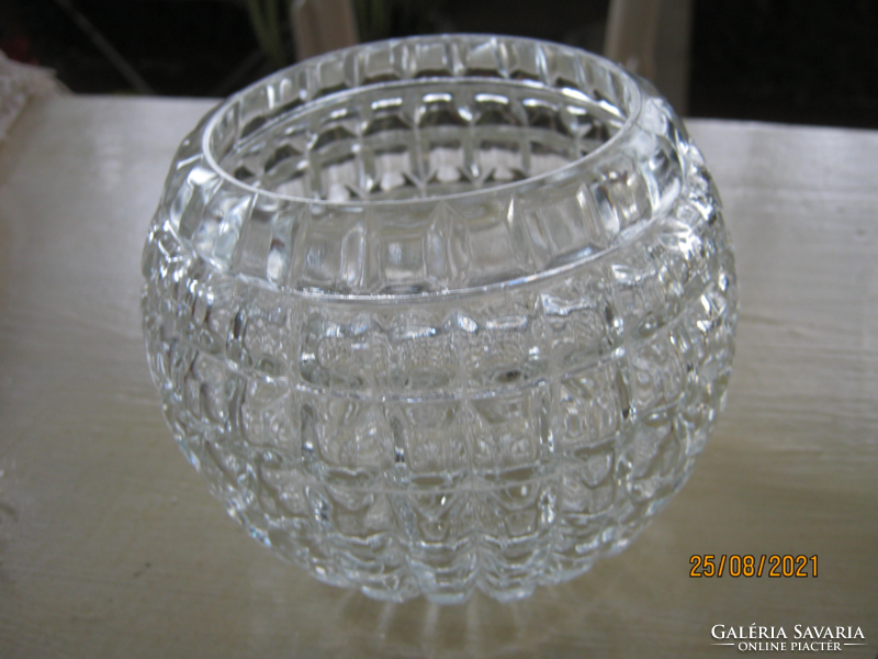 Old spherical glass vase