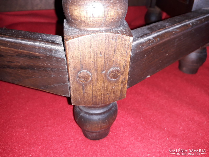 Antik fa faragott konzol asztal kegytárgy tartó posztamens szobor tartó